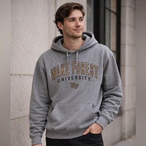 Wake Forest University League Hoodie Heather Gray | Collegiate | Cozy | Large